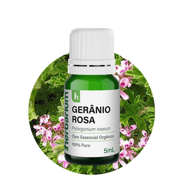 Óleo Essencial de Gerânio Rosa Orgânico 5ml