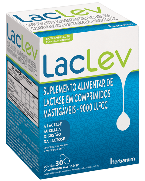 Laclev Lactase 9000 U.FCC 30 Comprimidos