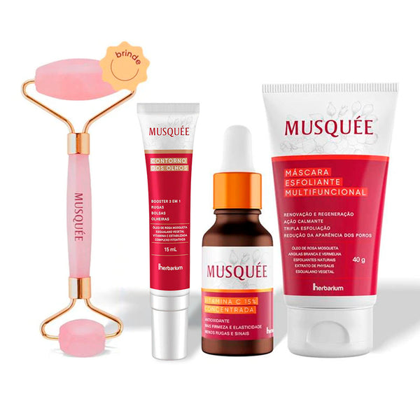 Kit Pele Lisinha Sérum Facial + Vitamina C Concentrada Musquée