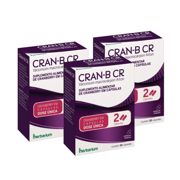 Kit 3 Cran-B CR 30 Cápsulas - Leve 3 Pague 2