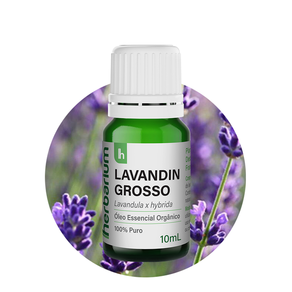 Óleo Essencial de Lavandin Grosso Orgânico 10ml