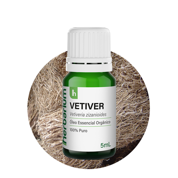 Óleo Essencial de Vetiver Orgânico 5ml