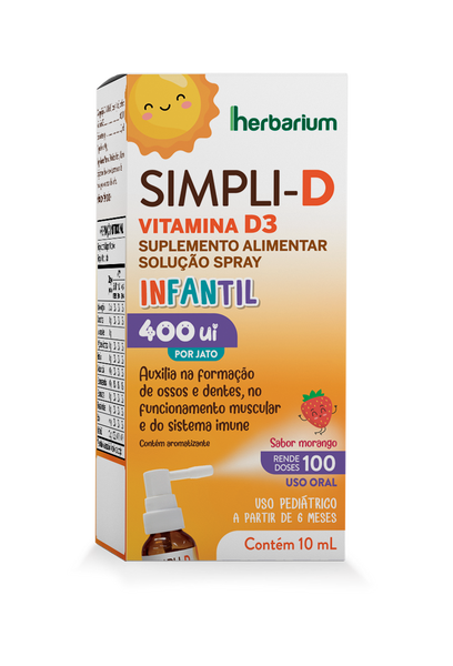 Vitamina D Spray Simpli-D Herbarium 400 UI 10ml